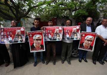 اعتصام أهالي الأسرى الفلسطينيين في غزة