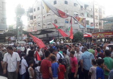 وقفة حاشدة للجبهة الشعبية شمال القطاع لدعم جهود المصالحة