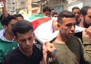تشييع جثمان الشهيد الطفل جمال عفانة في رفح