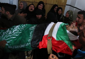 تشييع جثمان الشهيد مروان قديح