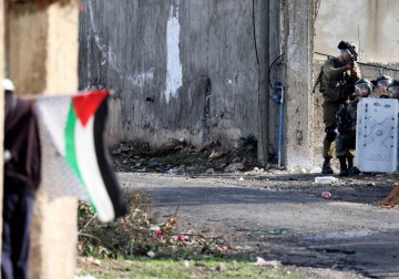 من المواجهات التي شهدتها كفر قدوم شرق قلقيلية