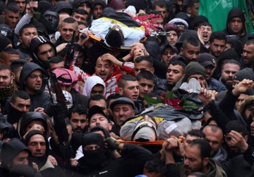 من تشييع شهداء جنين