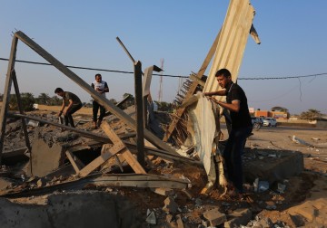 آثار القصف الصهيوني على قطاع غزة