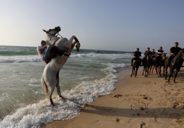 أجواء العيد في غزة 