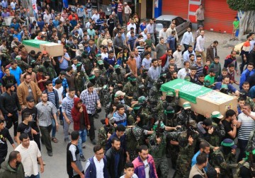 من تشييع جثماين شهداء حادث الوسطى