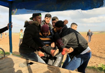 16مارس.. مواجهات مع الاحتلال على نقاط التماس شرق غزة