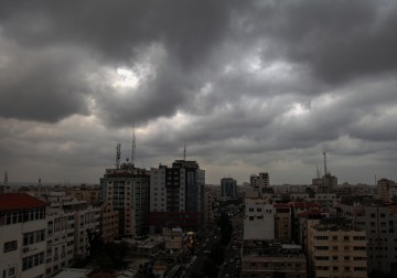 صور عامّة لمدينة غزة مع وصول المنخفض الجوي العميق