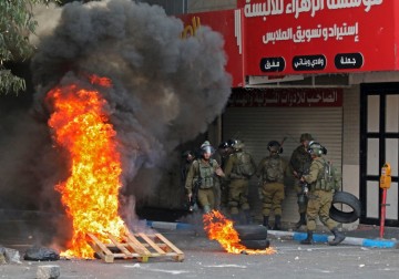 من المواجهات المندلعة في أكثر من منطقة بالضفة