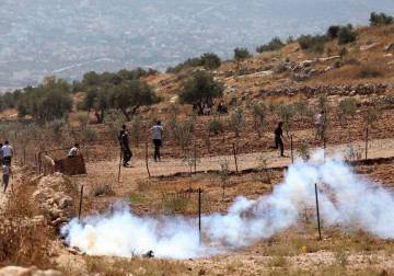 مواجهات بين الشبان وجنود الاحتلال خلال مسيرة بيت دجن الأسبوعية