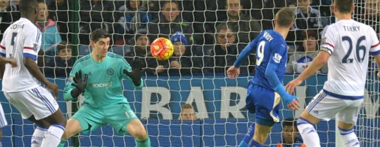 من مباراة الليستر والسيتي