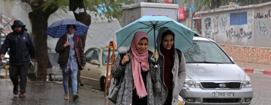 أجواء ماطرة بغزة