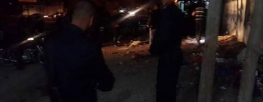 مكان الانفجار وسط القطاع 