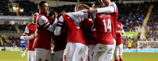 ارشيفية - لاعبي فريق أرسنال