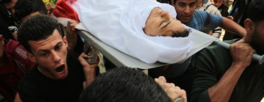 تشييع الشهيد الطفل جمال عفانة 15 عاما.