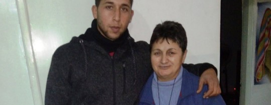 الدكتورة وداد البرغوثي ونجلها الأسير قسام