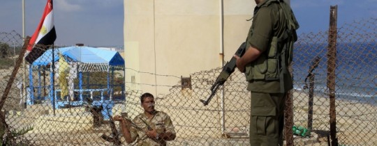 على حدود قطاع غزة مع مصر