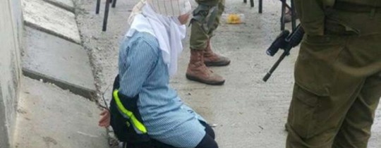 الطفلة صابرين لحظة الاعتقال