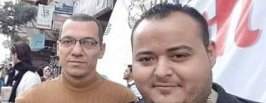 الناشط رمزي حرز الله والصحفي أيمن العالول