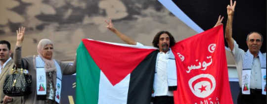 صورة تعبيرية للتضامن التونسي مع الشعب الفلسطيني