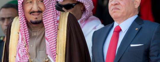 الملك عبد الله والعاهل السعودي