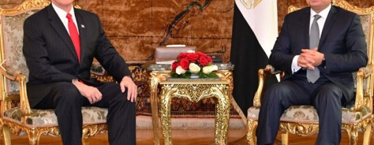 لقاء السيسي وبينس