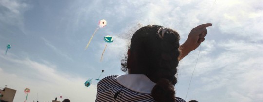 إحدى الطالبات المشاركات في الفعالية