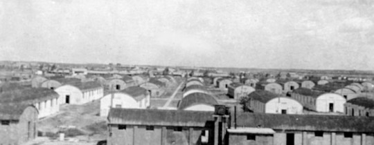 صورة مُعسكر للجيش الإنجليزي بالقرب من بلدة عبدس 1948