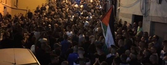 جانب من تشييع الشهيد محاميد.