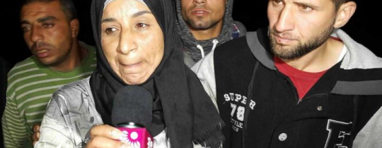 لحظة الافراج عن الاسيرة نهيل ابو عيشة