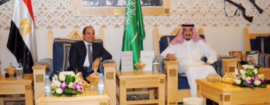 السيسي يصل الرياض  للمرة  الثالثة خلال 99 يوماً