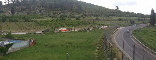 من موقع إطلاق النار على الشاب الفلسطيني