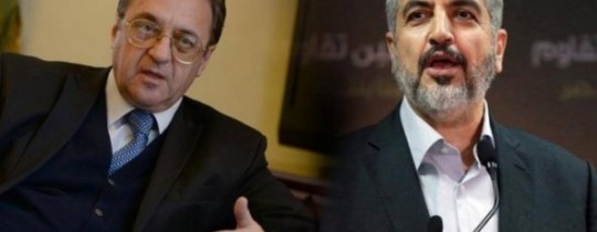 مشعل يلتقي ميخائيل بوغدانوف في الدوحة