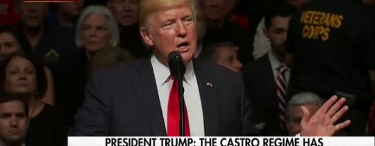 صورة من خطاب ترامب في ميامي 