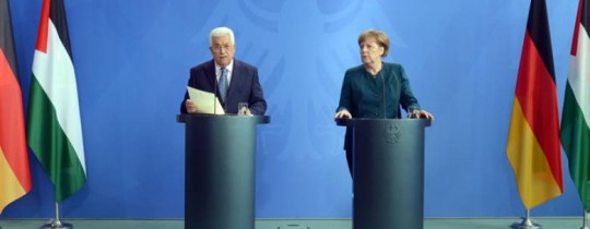 الرئيس عباس والمستشارة الألمانية