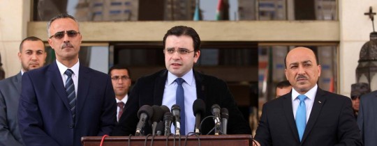 أرشيف: بسيسو خلال مؤتمر لحكومة التوافق بغزّة