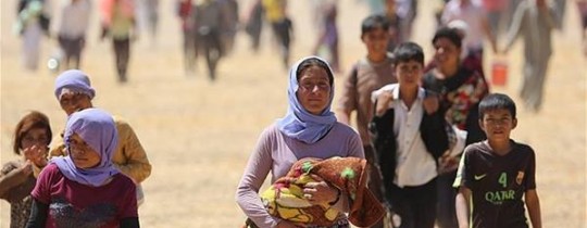 الإيزيديات وأطفالهنّ - العراق