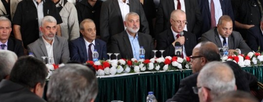 من لقاءات حماس والحكومة بعد توقيع اتفاق المصالحة - أكتوبر 2017