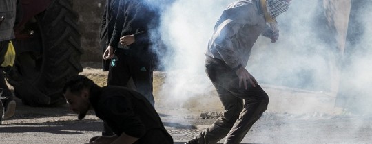  المواجهات مع قوات الاحتلال التي قمعت مسيرة كفر قدوم الأسبوعية قضاء قلقيلية