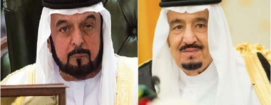 الملك سلمان و الشيخ بن زايد