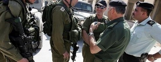 أفراد أجهزة أمنية من السلطة وآخرين من جيش الاحتلال