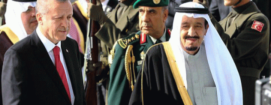 اردوغان والعاهل السعودي