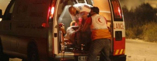 اصابة طفلة بحالة خطرة في حادث سير جنوب غرب غزة