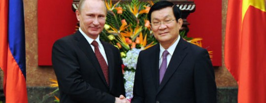 الرئيس الفيتنامي والرئيس الروسي