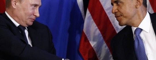 باراك أوربا وفلاديمير بوتن