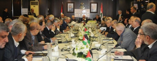 جانب من اجتماع اللجنة التحضيرية للمجلس الوطني في بيروت - يناير 2017