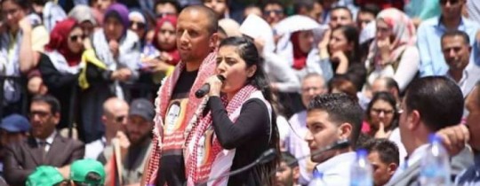 ممثلة القطب الطلابي الديمقراطي في مناظرة أمس: الأسيرة المحررة لينا خطّاب