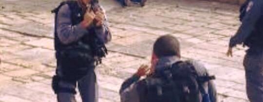 من مكان عملية الطعن بمدينة القدس