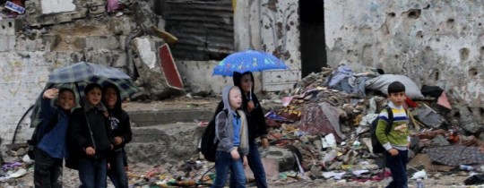 اطفال المدارس في غزة