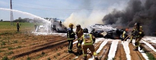 تحطم الطائرة