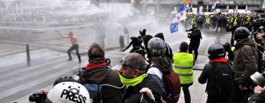 مظاهرات سابقة في فرنسا واجهها الأمن بالقوة - أرشيف 